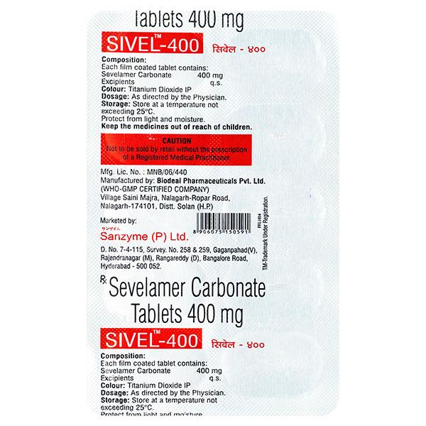 SIVEL 400 Tablet 10's