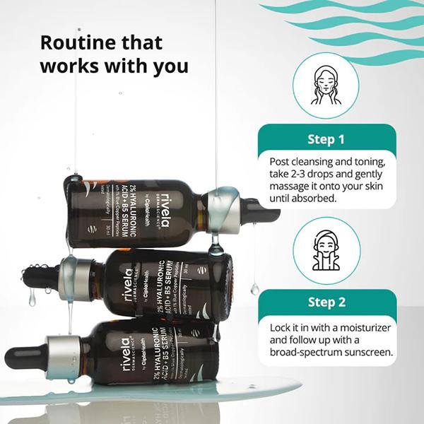 RIVELA 2% HYALURONIC ACID +B5 Serum 30ml