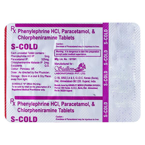 S COLD Tablet 10's