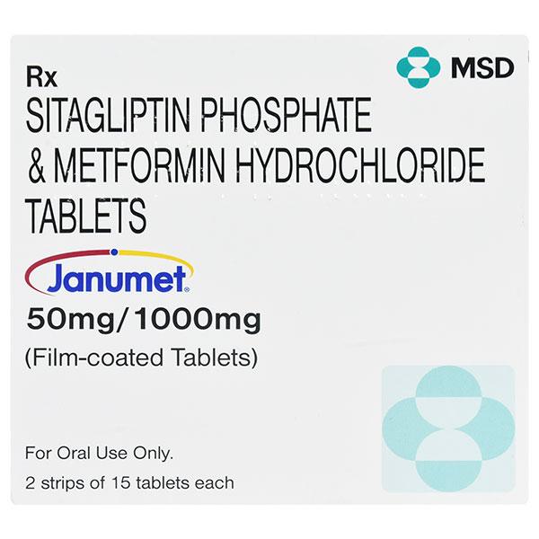 Janumet 50/1000mg Tablet 15'S