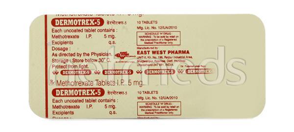 Dermotrex 5mg Tablet 10'S