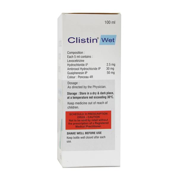 Clistin Wet Syrup 100ml
