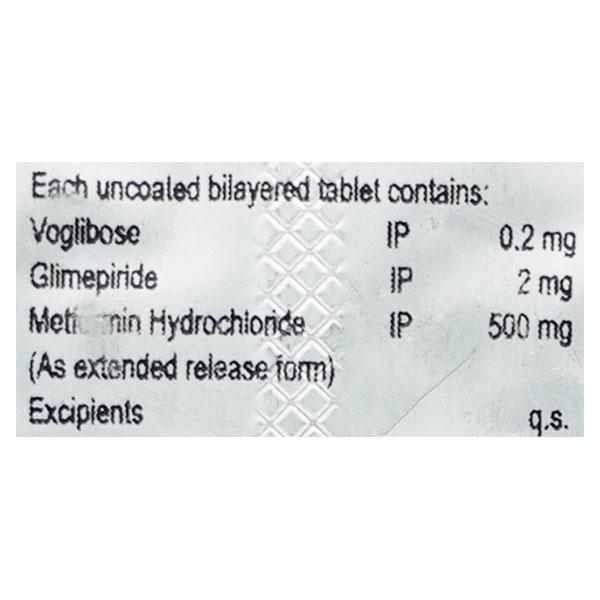 METVIRON TRIO 2mg Tablet 10's