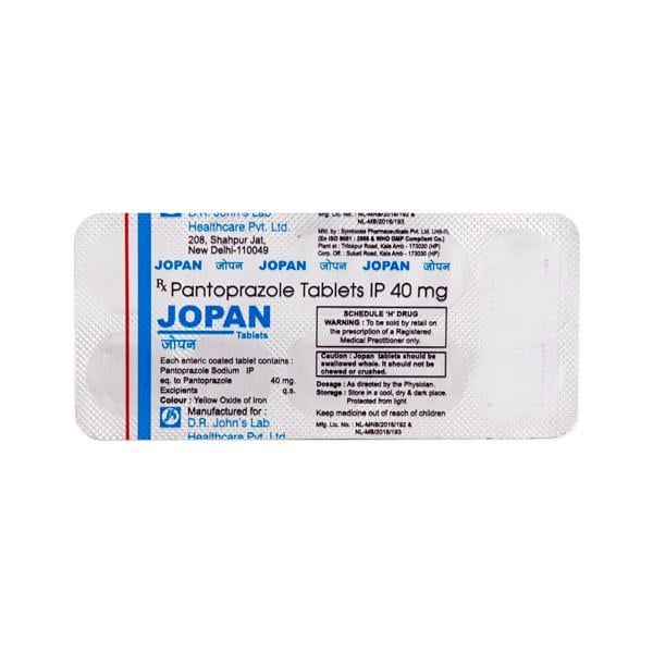 Jopan 40mg Tablet 10'S