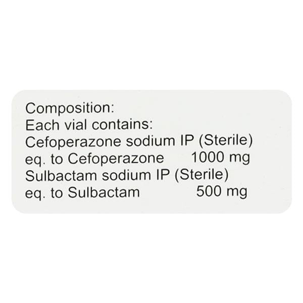 SULBAGREAT 1.5gm Injection 1's