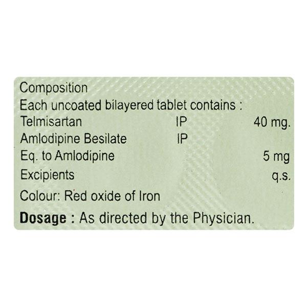 TELMISAFE AM 40mg Tablet 10's