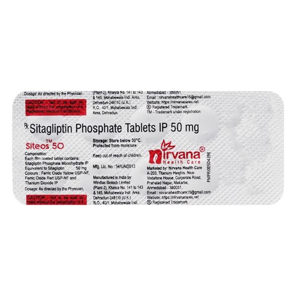 SITEOS 50 Tablet 10's