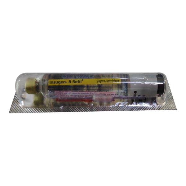 Insugen R Refill 100IU Cartridge 1X3ml