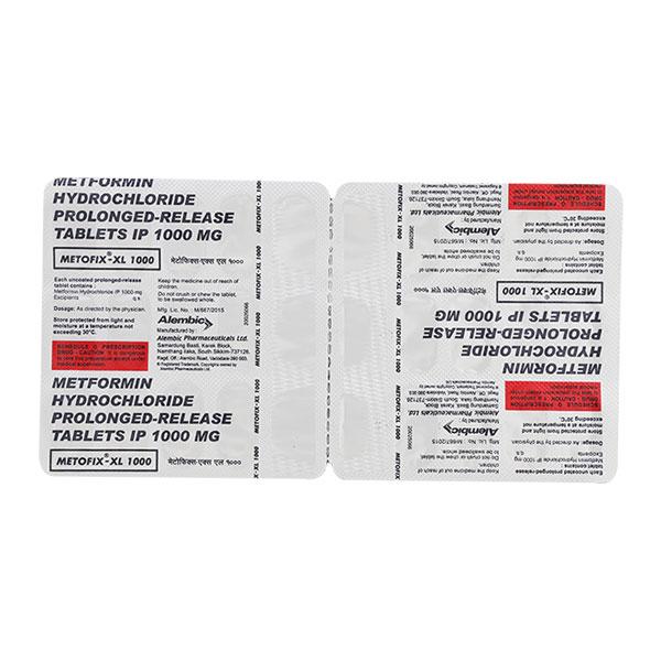 METOFIX XL 1000mg Tablet 15's