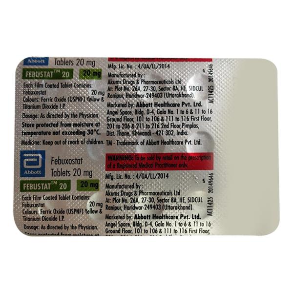 FEBUSTAT 20 Tablet 15's