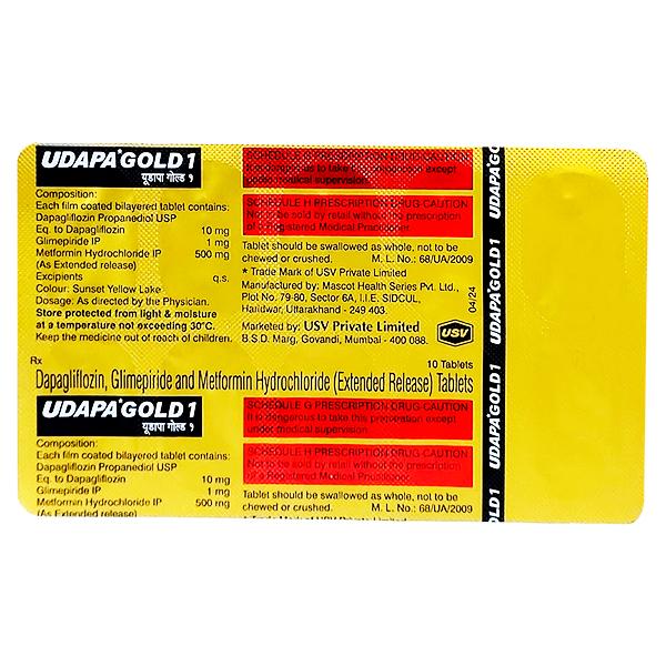 UDAPA GOLD 1 Tablet 10's