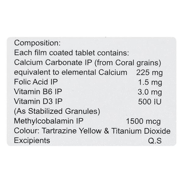 CORAL CALCIUM B12 Tablet 15's