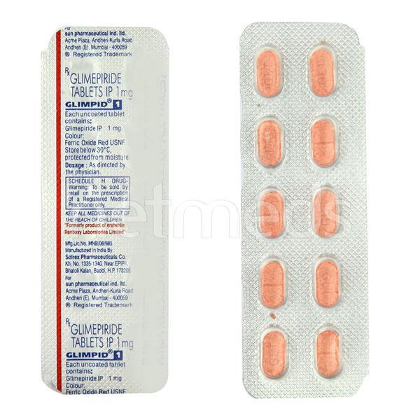Glimpid 1mg Tablet 10'S