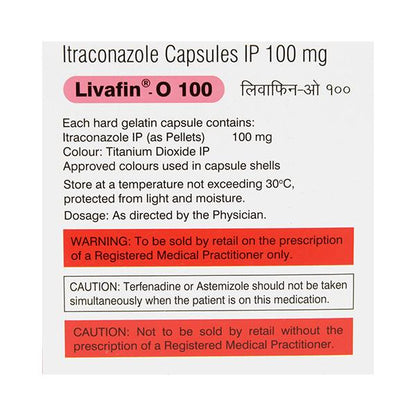 LIVAFIN O 100 Capsule 10's