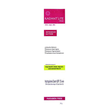 RADANT LITE Cream 20gm - Global Surgicals