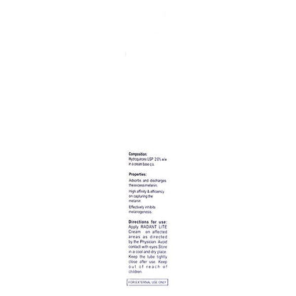 RADANT LITE Cream 20gm - Global Surgicals