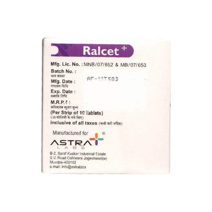 RALCET + Tablet 10's - Global Surgicals