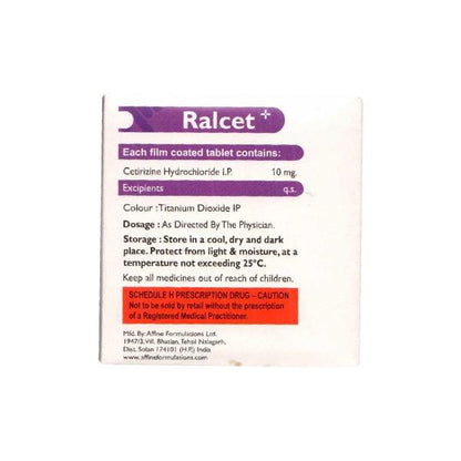 RALCET + Tablet 10's - Global Surgicals