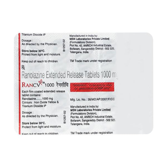 RAN CV 1gm Tablet 10'S - Global Surgicals