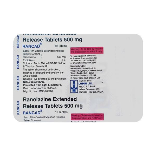 Rancad 500mg Tablet 10'S - Global Surgicals