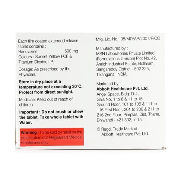 Ranogard 500mg Tablet 10'S - Global Surgicals