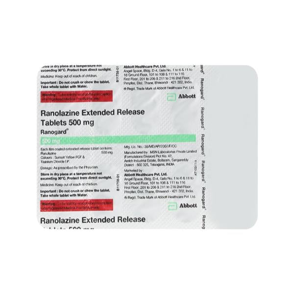 Ranogard 500mg Tablet 10'S - Global Surgicals