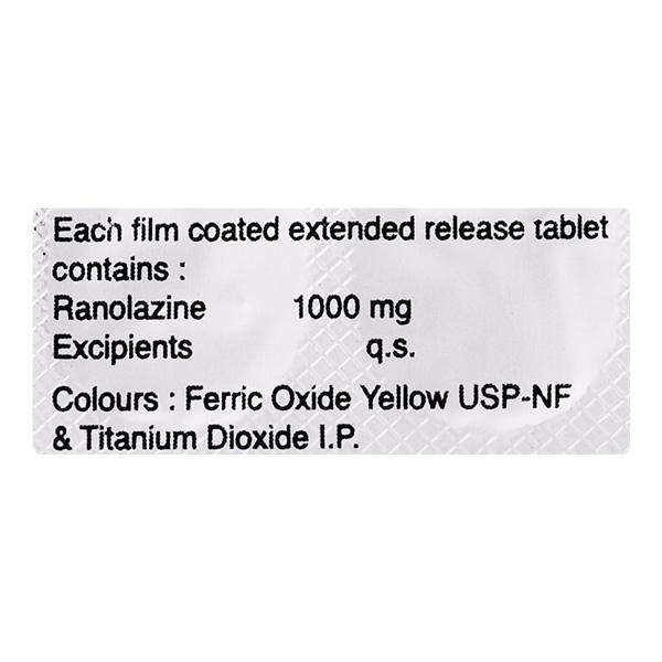 Ranolaz OD Tablet 10'S - Global Surgicals