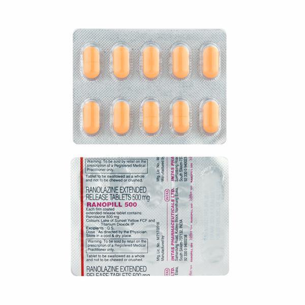 Ranopill 500mg Tablet 10'S - Global Surgicals