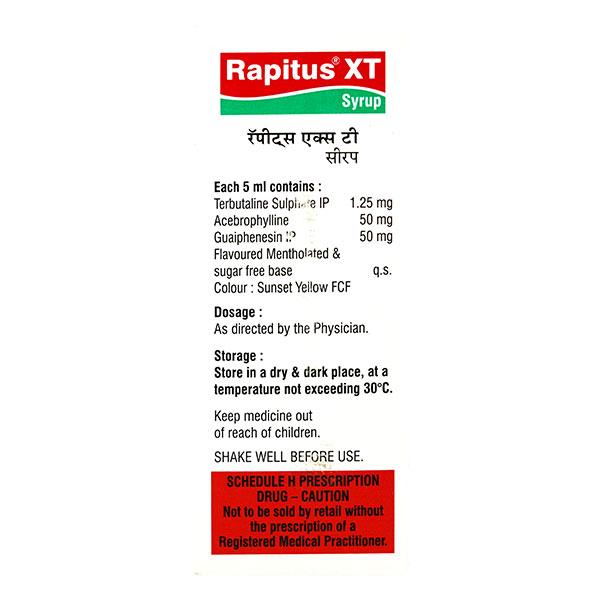 Rapitus XT Syrup 100ml - Global Surgicals