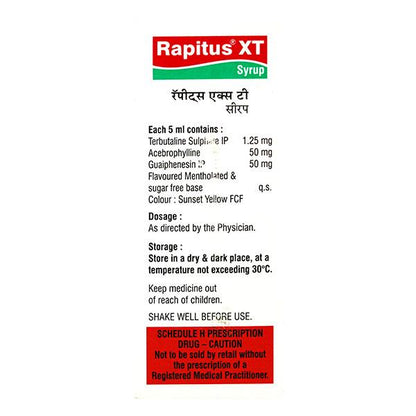 Rapitus XT Syrup 100ml - Global Surgicals