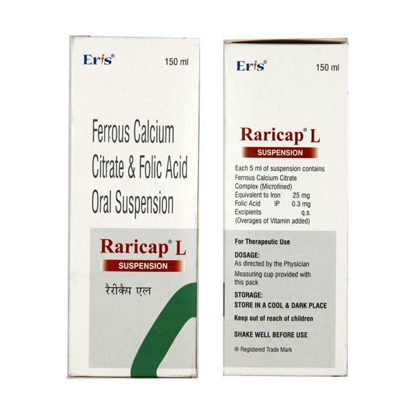 Raricap L Suspension 150ml - Global Surgicals
