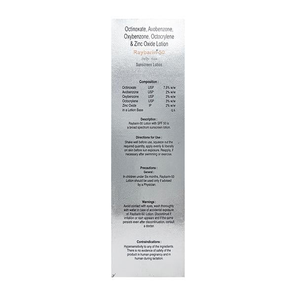 Raybarin SPF 50 Lotion 100ml - Global Surgicals