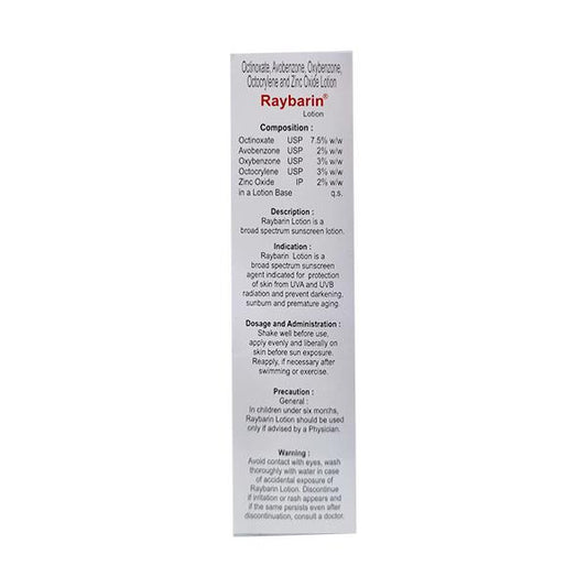 Raybarin Sunscreen SPF 30 Lotion 100ml - Global Surgicals