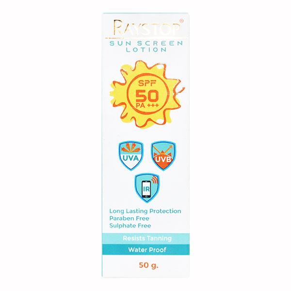 RAYSTOP SUN SCREEN Lotion 50gm - Global Surgicals