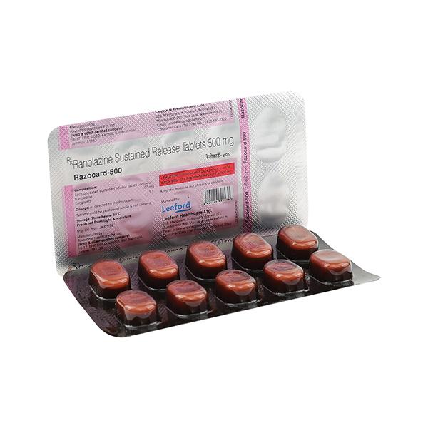 RAZOCARD 500 Tablet 10's - Global Surgicals