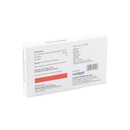 RAZOCARD 500 Tablet 10's - Global Surgicals