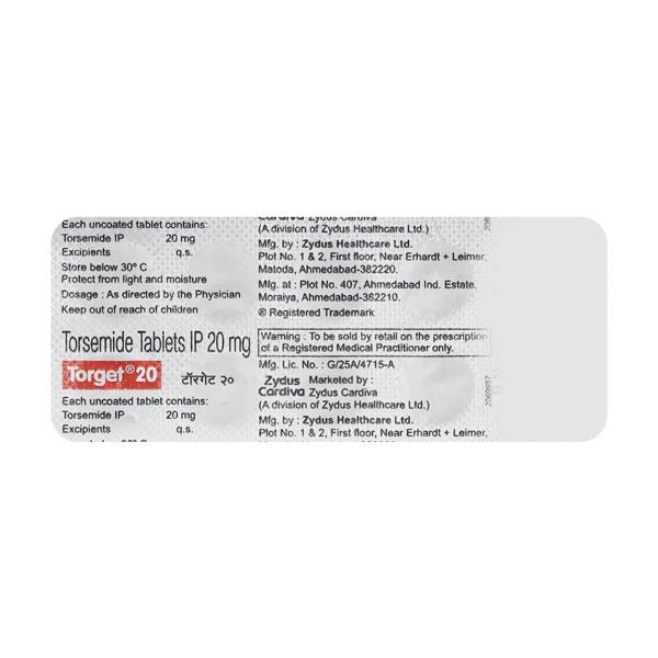 Torget 20mg Tablet 10'S