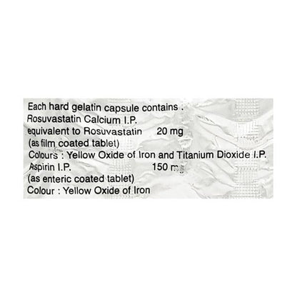 ROZUCOR ASP 20/150mg Capsule 10's
