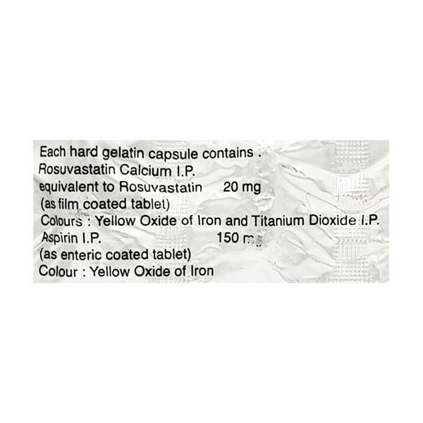 ROZUCOR ASP 20/150mg Capsule 10's