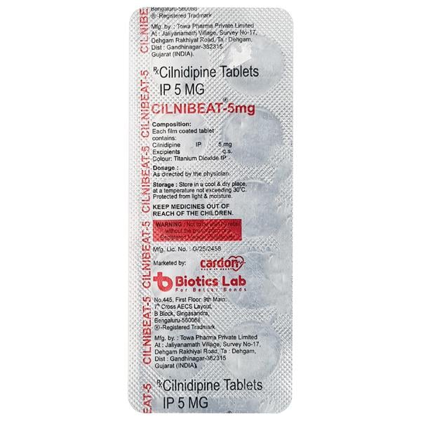 CILNIBEAT 5 Tablet 10's
