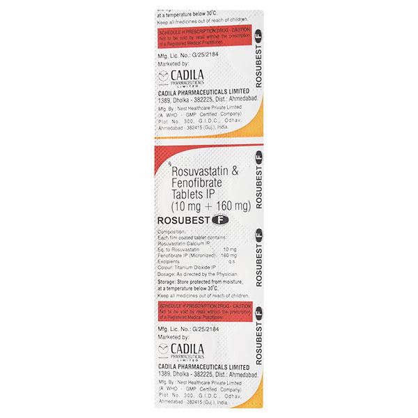 Rosubest F 10mg/160mg Tablet 10'S