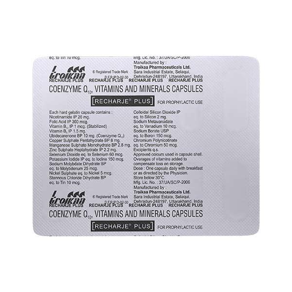 Recharje Plus Capsule 10'S - Global Surgicals