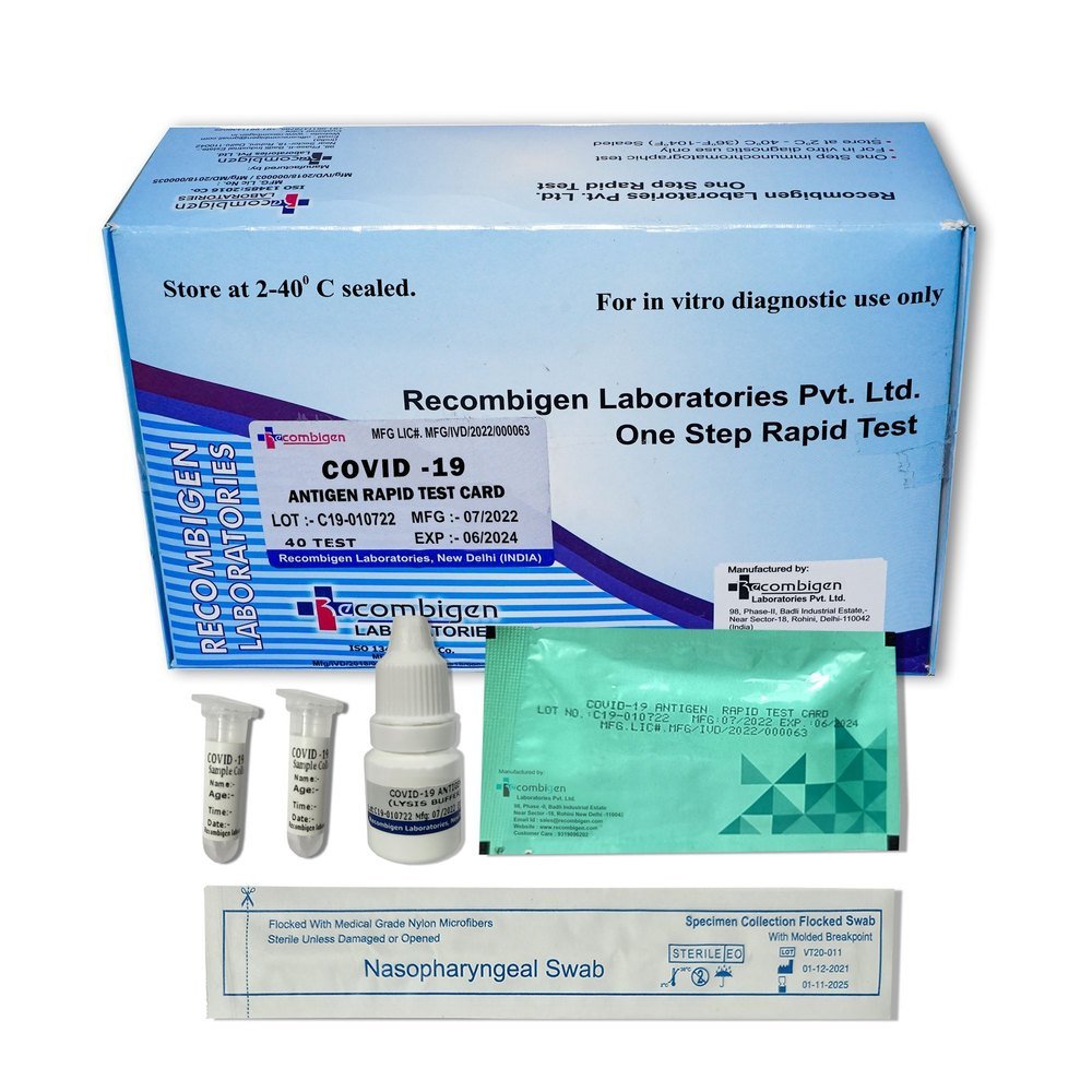 Recombigen COVID Antigen Rapid Test Kit - Global Surgicals