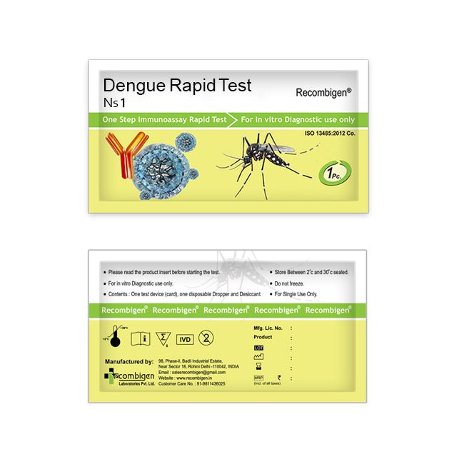 Recombigen Dengue NS1 Rapid Test Kit - Global Surgicals