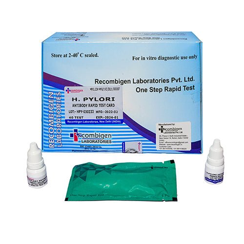 Recombigen H. Pylori Test Strip Rapid Test Kit - Global Surgicals