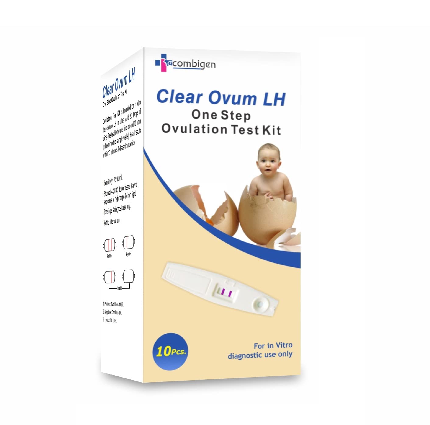 Recombigen LH Test Clear Ovum Rapid Test Kit - Global Surgicals