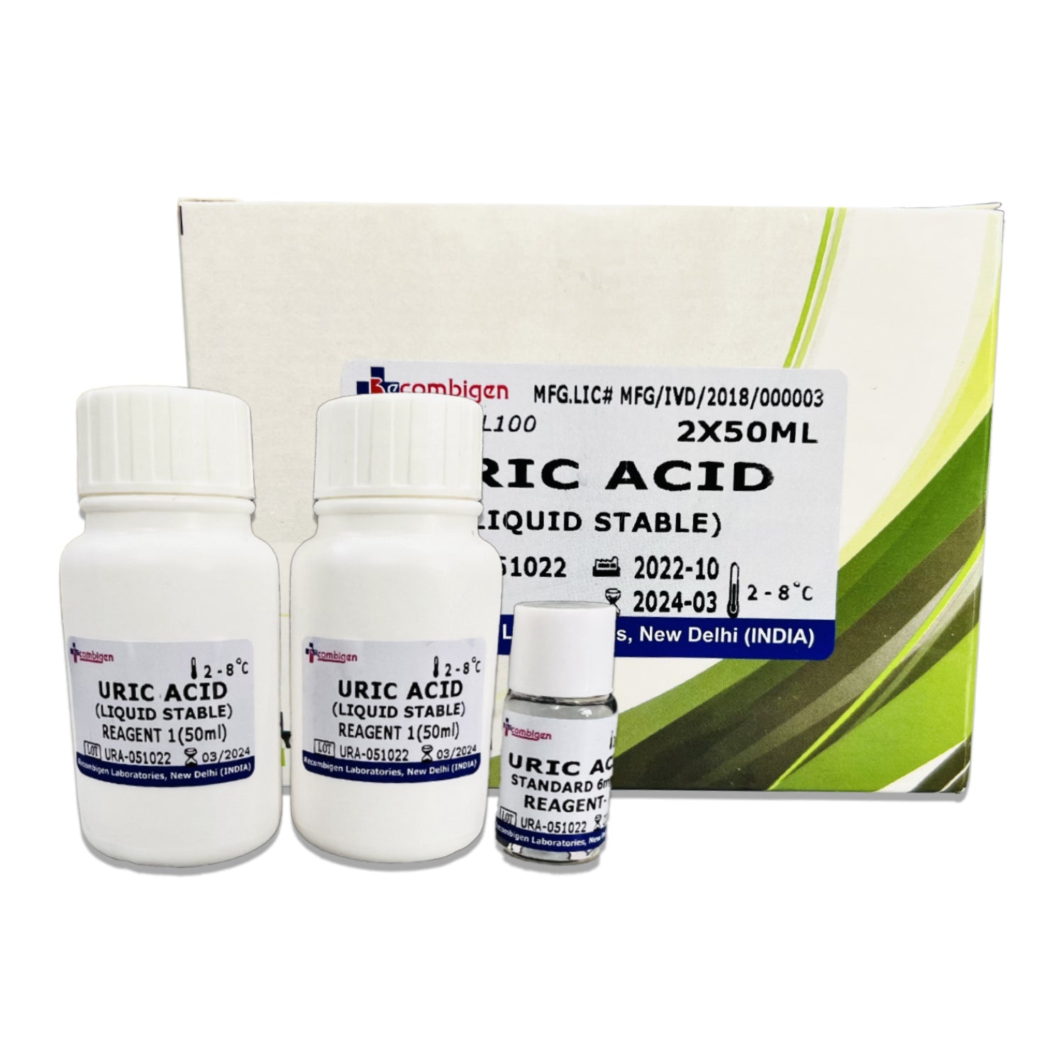 Recombigen Uric Acid Liquid Reagents - Global Surgicals