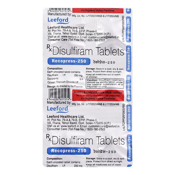 Recopress 250mg Tablet 6'S - Global Surgicals