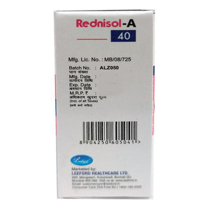 REDNISOL A 40 Injection 1ml - Global Surgicals