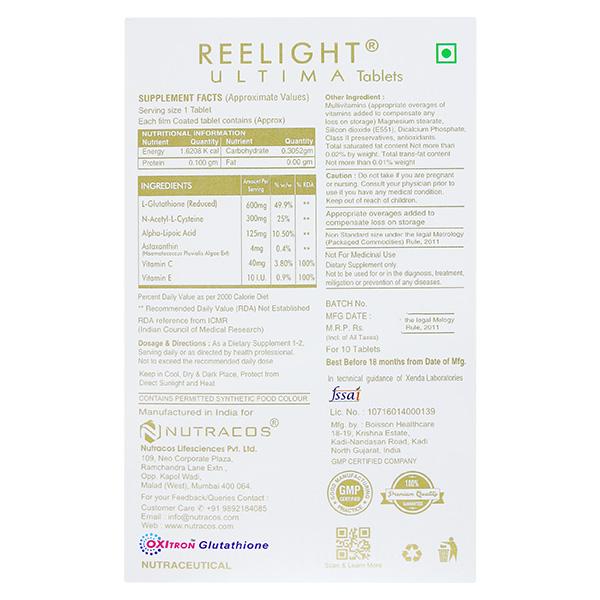 REELIGHT ULTIMA Tablet 10's - Global Surgicals